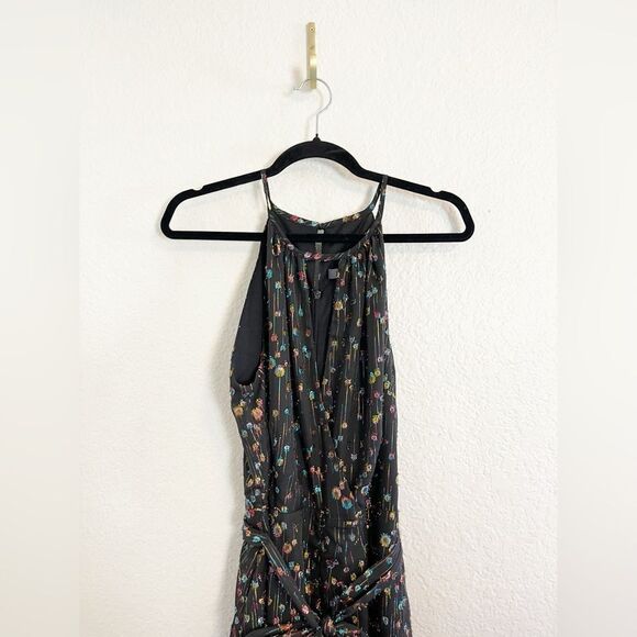 Anthropologie Eva Franco romper Edita Halter Metallic Dot Jumpsuit size 6 - Picture 7 of 13